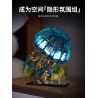 Takuki T1127 Bionic Glowing Mech Jellyfish Xếp hình lắp ráp ghép mô hình Sứa ánh sáng cơ học sinh học