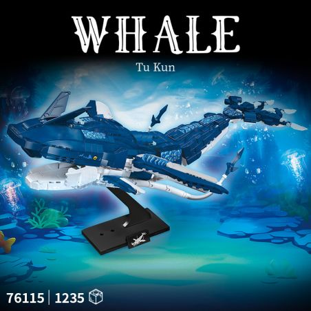 LY 76115 Whale Tu Kun Xếp hình lắp ráp ghép mô hình Hình đại diện: Tukun
