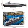 Kazi KY84028 84028 non  TÀU NGẦM NGUYÊN TỬ bộ đồ chơi xếp lắp ráp ghép mô hình Field Army FIELD ARMY A-SUBMARINE Chiến Trường 850 khối
