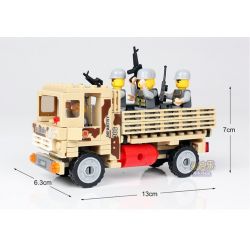 Kazi KY84027 84027 non  XE TẢI CHỞ QUÂN bộ đồ chơi xếp lắp ráp ghép mô hình Field Army Chiến Trường 183 khối