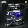 Takuki T1112 V8 Turbo Charged Xếp hình lắp ráp ghép mô hình Động cơ V8