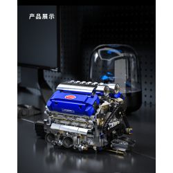 Takuki T1112 V8 Turbo Charged Xếp hình lắp ráp ghép mô hình Động cơ V8