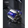 Takuki T1112 V8 Turbo Charged Xếp hình lắp ráp ghép mô hình Động cơ V8