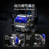 Takuki T1112 V8 Turbo Charged Xếp hình lắp ráp ghép mô hình Động cơ V8