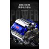 Takuki T1112 V8 Turbo Charged Xếp hình lắp ráp ghép mô hình Động cơ V8