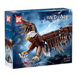 DK 7079 Bald Eagle Xếp hình lắp ráp ghép mô hình con kên kên