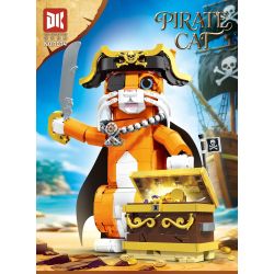 DK 7074 Pirate Cat Xếp hình lắp ráp ghép mô hình mèo cướp biển