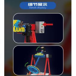 MouldKing 11027 Pendulum Ride Xếp hình lắp ráp ghép mô hình Xứ sở mộng mơ: Con lắc lớn
