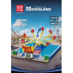MouldKing 11028 Dolphin Spin Ride Xếp hình lắp ráp ghép mô hình Xứ sở mộng mơ: Cá heo vui nhộn