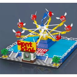 MouldKing 11028 Dolphin Spin Ride Xếp hình lắp ráp ghép mô hình Xứ sở mộng mơ: Cá heo vui nhộn