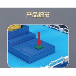 MouldKing 11028 Dolphin Spin Ride Xếp hình lắp ráp ghép mô hình Xứ sở mộng mơ: Cá heo vui nhộn