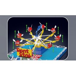 MouldKing 11028 Dolphin Spin Ride Xếp hình lắp ráp ghép mô hình Xứ sở mộng mơ: Cá heo vui nhộn