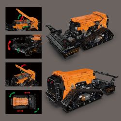 MouldKing 17086 Remote Control Reclaming Machine Xếp hình lắp ráp ghép mô hình Máy cải tạo đất điều khiển từ xa