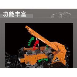 MouldKing 17086 Remote Control Reclaming Machine Xếp hình lắp ráp ghép mô hình Máy cải tạo đất điều khiển từ xa