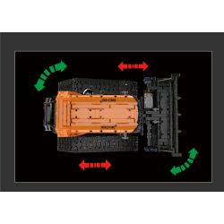 MouldKing 17086 Remote Control Reclaming Machine Xếp hình lắp ráp ghép mô hình Máy cải tạo đất điều khiển từ xa