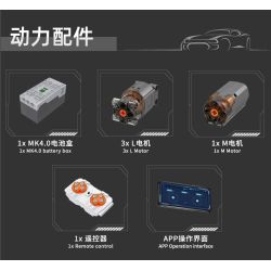 MouldKing 17086 Remote Control Reclaming Machine Xếp hình lắp ráp ghép mô hình Máy cải tạo đất điều khiển từ xa