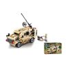 Kazi KY84024 84024 non  XE HUMMER CHỞ LÍNH bộ đồ chơi xếp lắp ráp ghép mô hình Field Army FIELD ARMY SCOUT CAR Chiến Trường 219 khối