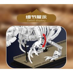 MouldKing 29005 Dino Fossils Mosasaurus & Velociraptor Xếp hình lắp ráp ghép mô hình Thế giới kỷ Jura: Hóa thạch Sorosaurus và Velociraptor