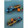 MouldKing 24080 Fishing Boat Trailer Xếp hình lắp ráp ghép mô hình Mini World: Xe kéo thuyền đánh cá