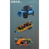 MouldKing 24080 Fishing Boat Trailer Xếp hình lắp ráp ghép mô hình Mini World: Xe kéo thuyền đánh cá