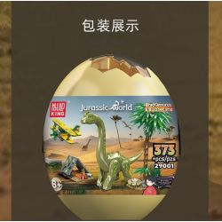MouldKing 29001 Brachiosaurus & Biplane Camp Xếp hình lắp ráp ghép mô hình Thế giới kỷ Jura: Trứng khủng long trại Gyrosaurus
