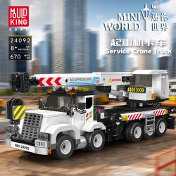 MouldKing 29092 Service Crane Truck Xếp hình lắp ráp ghép mô hình xe cẩu