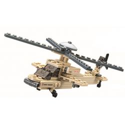 Kazi KY84023 84023 non  TRỰC THĂNG TẤN CÔNG bộ đồ chơi xếp lắp ráp ghép mô hình Field Army Chiến Trường 97 khối