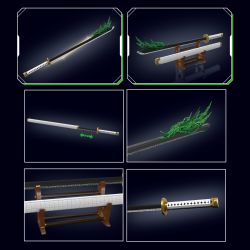 MouldKing 10258 Zoro's Katanas Xếp hình lắp ráp ghép mô hình Con dao của Sauron