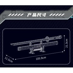 MouldKing 10259 Zoro's Katanas Xếp hình lắp ráp ghép mô hình Con dao của Sauron