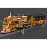MouldKing 12046 Steampunk Train Xếp hình lắp ráp ghép mô hình tàu hơi nước