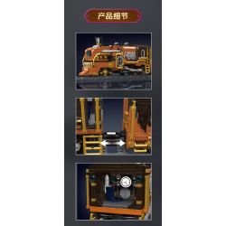 MouldKing 12046 Steampunk Train Xếp hình lắp ráp ghép mô hình tàu hơi nước