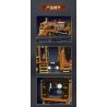 MouldKing 12046 Steampunk Train Xếp hình lắp ráp ghép mô hình tàu hơi nước