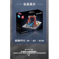 MouldKing 24086 Repair Garage & Challenger Muscle Car Xếp hình lắp ráp ghép mô hình Cửa hàng bảo trì & Xe cơ bắp Challenger