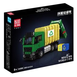 MouldKing 24088 Eco-Friendy Garbage Truck Xếp hình lắp ráp ghép mô hình Mini World: Xe chở rác thân thiện với môi trường