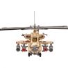 Kazi KY84020 84020 non  TRỰC THĂNG CHIẾN ĐẤU bộ đồ chơi xếp lắp ráp ghép mô hình Field Army FIELD ARMY AH-64 Chiến Trường 658 khối