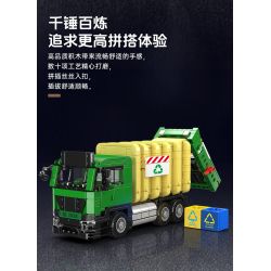 MouldKing 24088 Eco-Friendy Garbage Truck Xếp hình lắp ráp ghép mô hình Mini World: Xe chở rác thân thiện với môi trường