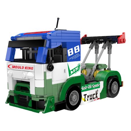 MouldKing 24095 Racing Truck Xếp hình lắp ráp ghép mô hình Thế giới thu nhỏ: Xe tải đua