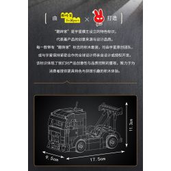 MouldKing 24095 Racing Truck Xếp hình lắp ráp ghép mô hình Thế giới thu nhỏ: Xe tải đua