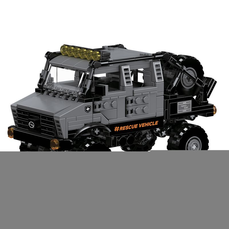 MouldKing 24102 Rescue Vehicle Xếp hình lắp ráp ghép mô hình Mini World: Xe cứu hộ