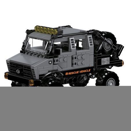 MouldKing 24102 Rescue Vehicle Xếp hình lắp ráp ghép mô hình Mini World: Xe cứu hộ