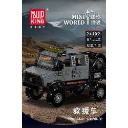 MouldKing 24102 Rescue Vehicle Xếp hình lắp ráp ghép mô hình Mini World: Xe cứu hộ