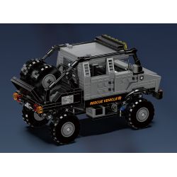 MouldKing 24102 Rescue Vehicle Xếp hình lắp ráp ghép mô hình Mini World: Xe cứu hộ