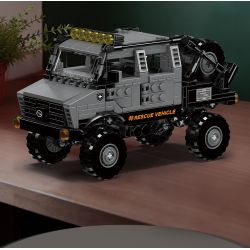 MouldKing 24102 Rescue Vehicle Xếp hình lắp ráp ghép mô hình Mini World: Xe cứu hộ