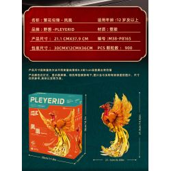 Pleyerid M38-P8165 Xếp hình lắp ráp ghép mô hình Hoa phượng nở