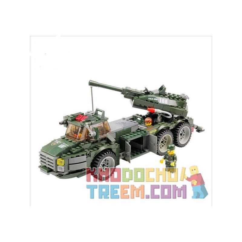 Kazi KY84004 84004 non  QUÂN DÃ CHIẾN SÚNG CỐI THẦN TỐC bộ đồ chơi xếp lắp ráp ghép mô hình Field Army FIELD ARMY SPEEDPORCED HOWITZER Chiến Trường 331 khối