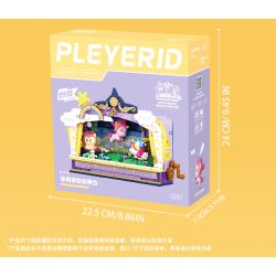 Pleyerid M38-P8090 Xếp hình lắp ráp ghép mô hình Nhà hát sân khấu Fantasy Unicorn