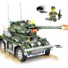 Kazi KY84003 84003 non  XE BỌC THÉP CỦA SÉC bộ đồ chơi xếp lắp ráp ghép mô hình Field Army FIELD ARMY CZECH ARMORED Chiến Trường 351 khối