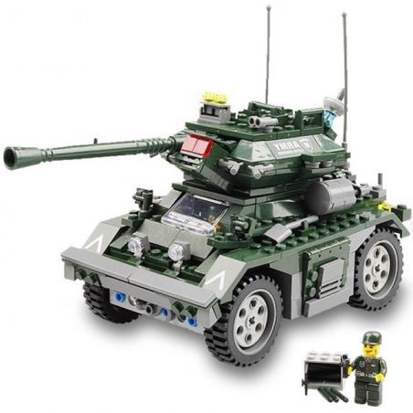 Kazi KY84003 84003 non  XE BỌC THÉP CỦA SÉC bộ đồ chơi xếp lắp ráp ghép mô hình Field Army FIELD ARMY CZECH ARMORED Chiến Trường 351 khối
