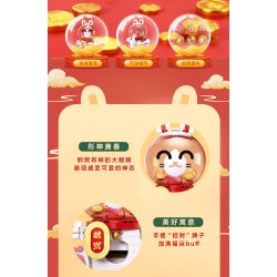 Pleyerid M38-P8073 Xếp hình lắp ráp ghép mô hình Máy Gacha mèo may mắn