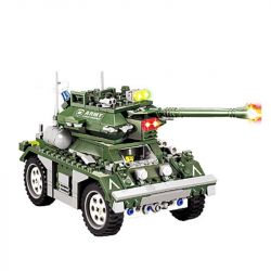 Kazi KY84003 84003 non  XE BỌC THÉP CỦA SÉC bộ đồ chơi xếp lắp ráp ghép mô hình Field Army FIELD ARMY CZECH ARMORED Chiến Trường 351 khối